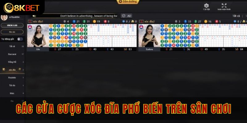 Cửa cược xóc đĩa phổ biến trên sân chơi thành viên cần phải nắm
